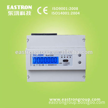 SDM530C three phase four wires din rail energy meter, RS485 Modbus RTU and Pulse output, CE approved